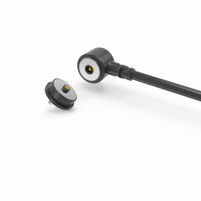 Dia 10.0mm round male and female magnetic dc cable connector with micro projector