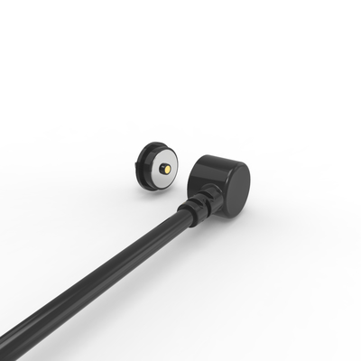 Dia 10.0mm round male and female magnetic dc cable connector with micro projector