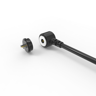 Dia 10.0mm round male and female magnetic dc cable connector with micro projector